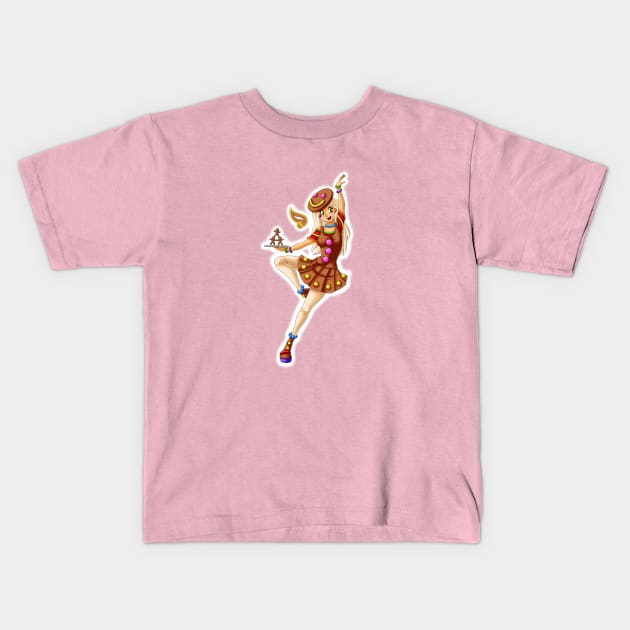 Gingerbread - Sweet Fairies Kids T-Shirt by Louisalulu Arts